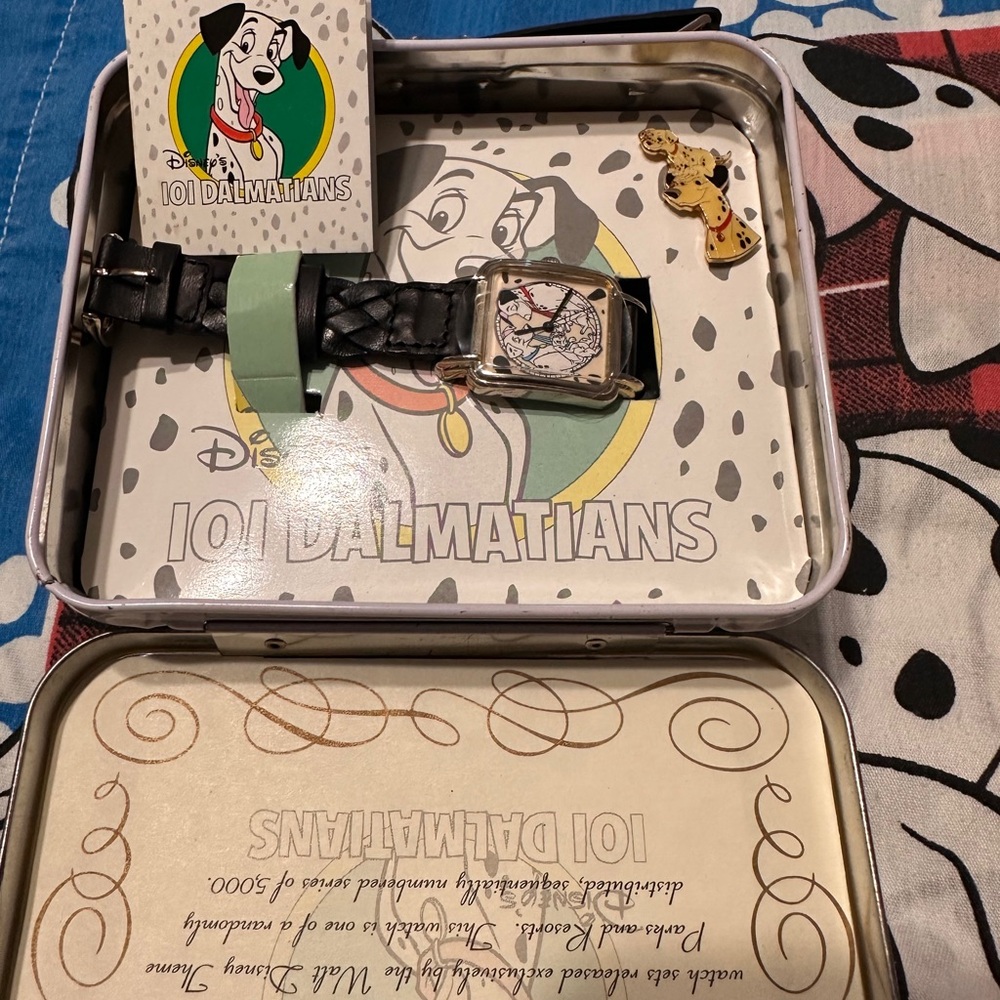 🐾 New! Disney 101 Dalmatians Limited Edition Watch Set – Collector’s Tin🐾